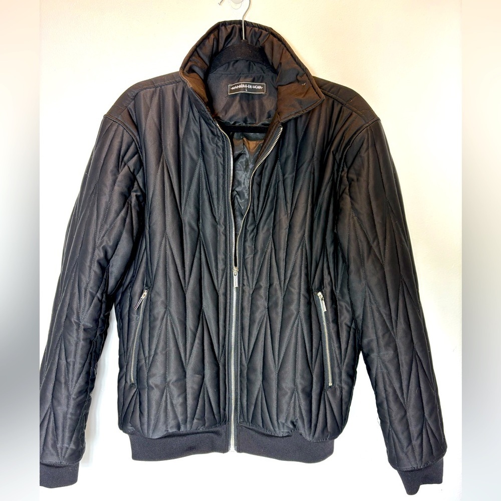 Maniere De Voir Quilted Jacket Puff Bomber SzL